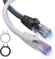 Cat6 Ethernet Cable, 50 Feet (2 Pack) LAN, utp Cat 6, RJ45, Network Cord, Patch, Long Internet Cable