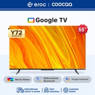 [FREE VIDIO 1 BULAN + 1 BULAN  VISION+ PLATINUM] COOCAA Google TV 55 Inch Smart LED TV - Netflix & Y