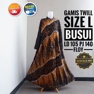 Baju Dress Gamis Wanita Dewasa Syari Raya Lebaran Kekinian Busui Friendly Resleting Depan Twill Peka