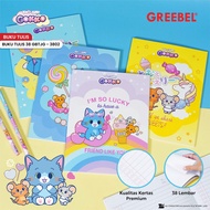 (1 Book) Greebel x Tom & Jerry Gokko School Notebook A5 38 Sheets (1PCS) School Book GBTJG 3802 I Gr