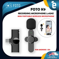 Foto Wireless Microphone Recording Mircophone 2.4Ghz Smart Noise Cancelling Mini Lavalier Mic on Liv