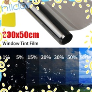 HLAR 1Roll 50x3m Car Foils,  UV Protection Heat UV Block Window Tint Film, Durable Black VLT 1%-50% 