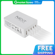 Next-05Ac 5-Port Ac Charger for Smartphones Galaxy Tab Ipad 2A Output