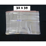 Plastic CLOTHING WRAPPING SIZES 32x39 35x39 and 38x39