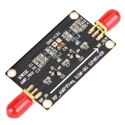 Low Noise Amplifier RF Wideband Amplifier Radio Amplifier RF Wideband Amplifier LNA 0.1M-2G Gain 60d