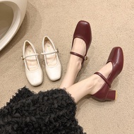 Sent In 24 Hours Mary Jane Shoes With High Heels And Thick Available To Work And Travel Without Hurt