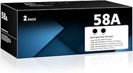 58A CF258A Toner Cartridge Black 2 Pack with Chip Compatible for HP 58A CF258A 58X CF258X Toner Cart