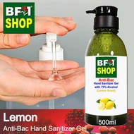 Anti Bacterial Hand Sanitizer Gel with 75% Alcohol  - Lemon Anti Bacterial Hand Sanitizer Gel - 500ml