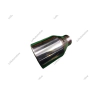 Car Truck 4x4 Lorry Muffler Exhaust Stainless Steel Slant Single Tip Exhaust Tailpipe End Pipe Inlet