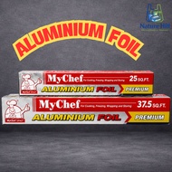 [25sqft/ 37.5sqft] MY CHEF Aluminium Foil For Cooking, Freezing, Wrapping, Storing.