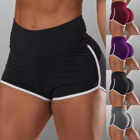 Women Summer Shorts for Sports Fitness Gym Skinny Slim Shorts Causal Yoga Shorts Low Waist Stretchy