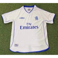 01-03 CFC away Retro Soccer Jersey CHE  Football Vintage jersey Short Sleeve Football Uniform jersey