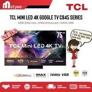 [FREE Installation][Free Shipping] [2023 New Model] TCL QD Mini LED Gaming TV G00gle TV C845 with HD