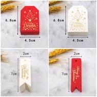 10pcs Christmas Gift Card Christmas Souvenir Gilding Christmas Decoration Tag Tag Christmas Label Ta