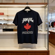 New T-Shirt 2026 Anvil Metal Band Print Fashion Cotton Short Sleeve