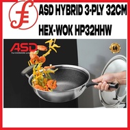 ASD HP32HHW Hybrid 3-PLY 32CM Hex-Wok | HC3900-0592 Diamond Luxe I.H Die Cast Chef Wok