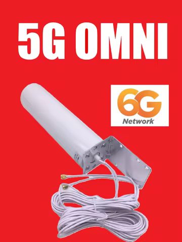2025 New 6000 MHZ 6GHz 5G 4G 3G WiFi Antenna Mimo 360 Degree Omni Directional Antenna with SMA TS9 C