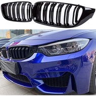 Front Grill/Grilles Kidney Grill Replacement for BMW 4 Series F32 F33 F36 F80 F82(ABS, Gloss Black)