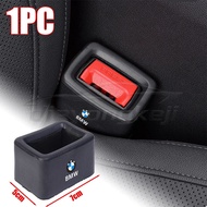 [Ready Stock] BMW Logo Universal Car Seat Belt Socket Protective Cover Silicone Car Safety Seat Belt