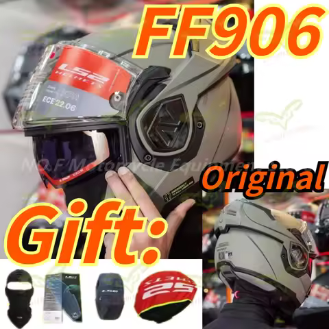 Original Genuine LS2 FF906 Helmet Dual Lens Full Face Helmet Summer Riding Motorcycle Accessories an