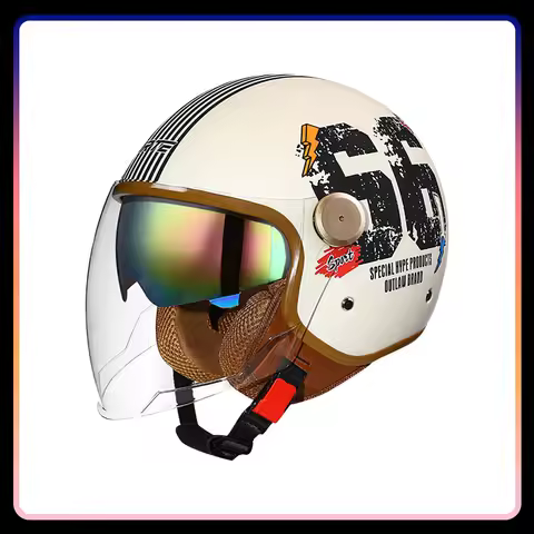 High Quality Retro Open Face Motorcycle Helmets Scooter Chopper Casco Moto Motorbike Jet Helmets DOT