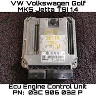 VW Volkswagen Golf MK5 Jetta TSI 1.4L ECU Engine Control Unit PN: 03C 906 032 P / 0 261 201 771 Enjin Computer Box