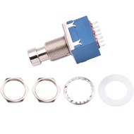 3PDT9Foot Effect Device Self-Locking Toggle Switch PBS-24-302 Instrument Guitar Foot Switch12mm