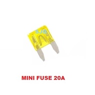 Automotive Blade Mini Plug In Fuse 20 Amp (10pcs)