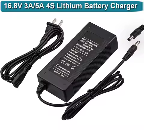 16.8V 5A 10A 4S Lithium Charger Ac DC Charger 14.8V Charger with 5.5 * 2.1DC Connector