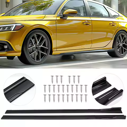 86.6" Side Skirt Extension Body Kit For VW Golf MK5 MK6 GTD GTI TDI TSI GTI MK7 CC Apron Winglet Car