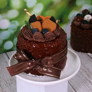 Fake Cake Size 4.5 Inches (Packed In A Clear Box With Bow) Type 1