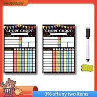 [In Stock]2PCS Magnetic Planning Reward Chart for Weekly Dry Erase Chores Chart Chores Chart for Ref