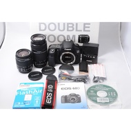 [USED in Japan] Canon digital SLR camera EOS 60D double zoom kit EF-S18-55mm/EF-S55-250mm included E