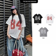The Bad God 84 Rising Mesh T-shirt, cool summer Tee, youthful style for women