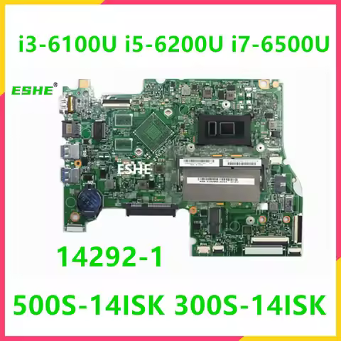 500S-14ISK For Lenovo Edge 2-1580 300S-14ISK Laptop Motherboard 5B20K37625 With CPU i3-6100U i5-6200