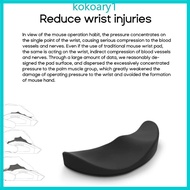 KOKO Silicone Mouse Pad Ergonomic Supports Mousepad Mouse Hand Rest Wrist Rest Pad Non-slip Left Rig