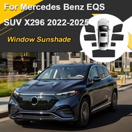Car Sun Shades For Mercedes Benz EQS SUV X296 2022-2025 Sunshades Magnetic Heat Insulation Mesh Curt