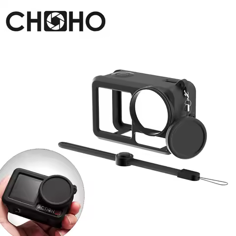 DJI Osmo Action 5Pro Accessories Case Protect Soft Housing Rubber Silicone Shell + Lens Protector St