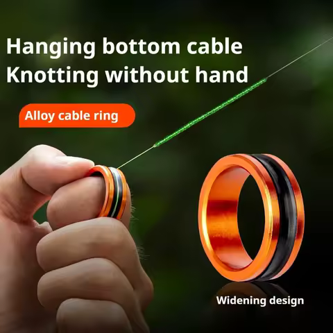 1Pc/2Pcs Alloy Cable Ring Fast Line Cutting Anti-slip Protect Hands/Fishing Reel Tighten the Leader 
