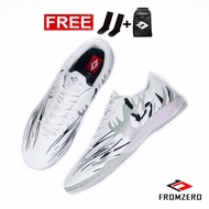 Fromzero - Sepatu Futsal Anak Junior Starkia Andherkids 34 - 38 IN White Black Original