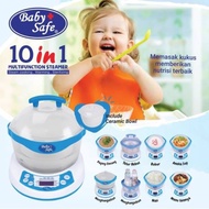 Baby Safe Multifunction Steamer LB005 10 in 1 Alat Masak dan Steril