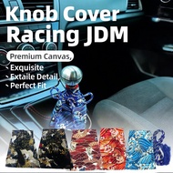 Samurai Racing Knob Canvas Car Accessories Shift Cover Dust Cover Jdm Pattern Style Shift Lever Shif