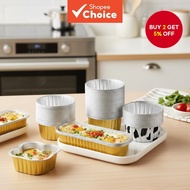 10PCS Reusable Aluminum Foil Container for Air Fryer Oven Foil Tray