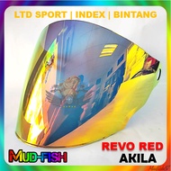AKILA VISOR FOR LTD SPORT | BINTANG | INDEX | XDOT (REVO RED)