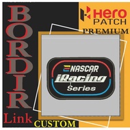 HP-410 NASCAR IRACING SERIES/ LOGO EMBROIDERY PATCH