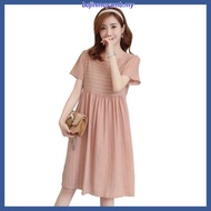 Maternity dress 2022 summer new maternity Chiffon Dress short sleeve pregnant dress