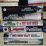 James Patterson Ian Rankin David Kessler Preloved Mystery Thriller Normal-Sized Fiction Books
