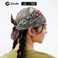 Women's square head Bandana, size 68x68 cm, retro style, hiphop style scarf, herringbone woven fabri