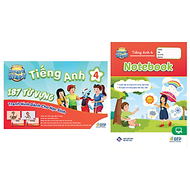 Combo Tiếng anh 4 I-learn smart start Student's cards + Notebook