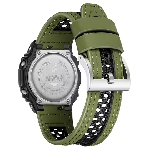 Hemsut DURO Top Grain Leather Watch Band for Gshock DW5600 GA110 DW8900 GA2100 9052 BA110 M5630 BGA4